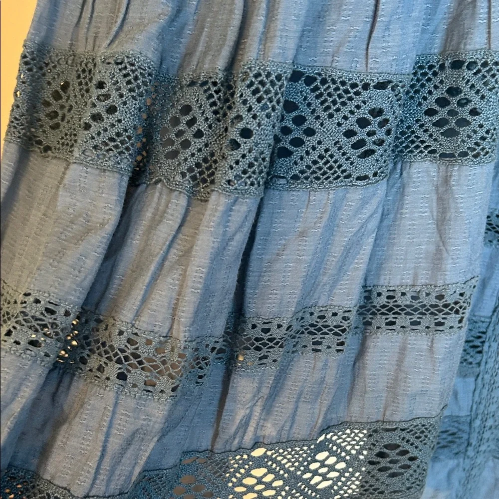 Anthropologie Vanessa Virginia Sleeveless Dress with Lace Like New - Picture 4 of 4